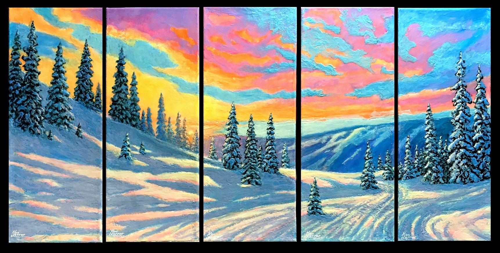 Glowing Horizons, photographed in daylight
