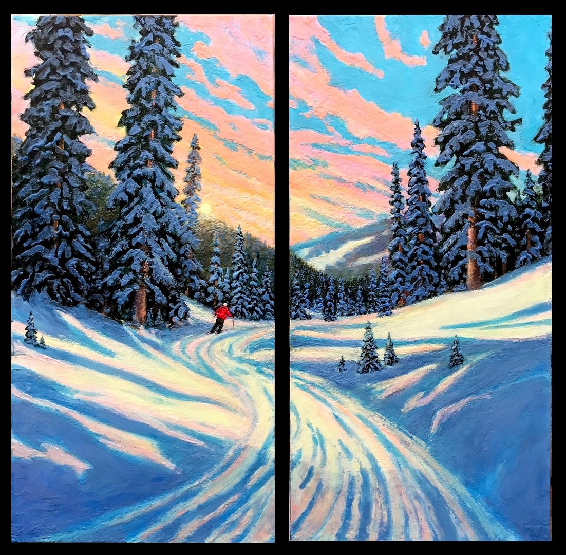 Glowing Snowscape, photographed in daylight