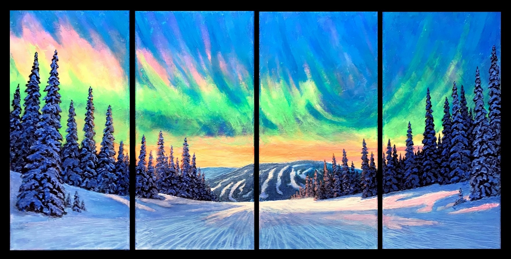 Sun Peaks Aurora, photographed in daylight