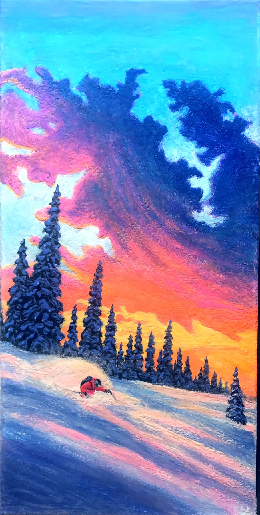 Evening Powder, photographed in daylight