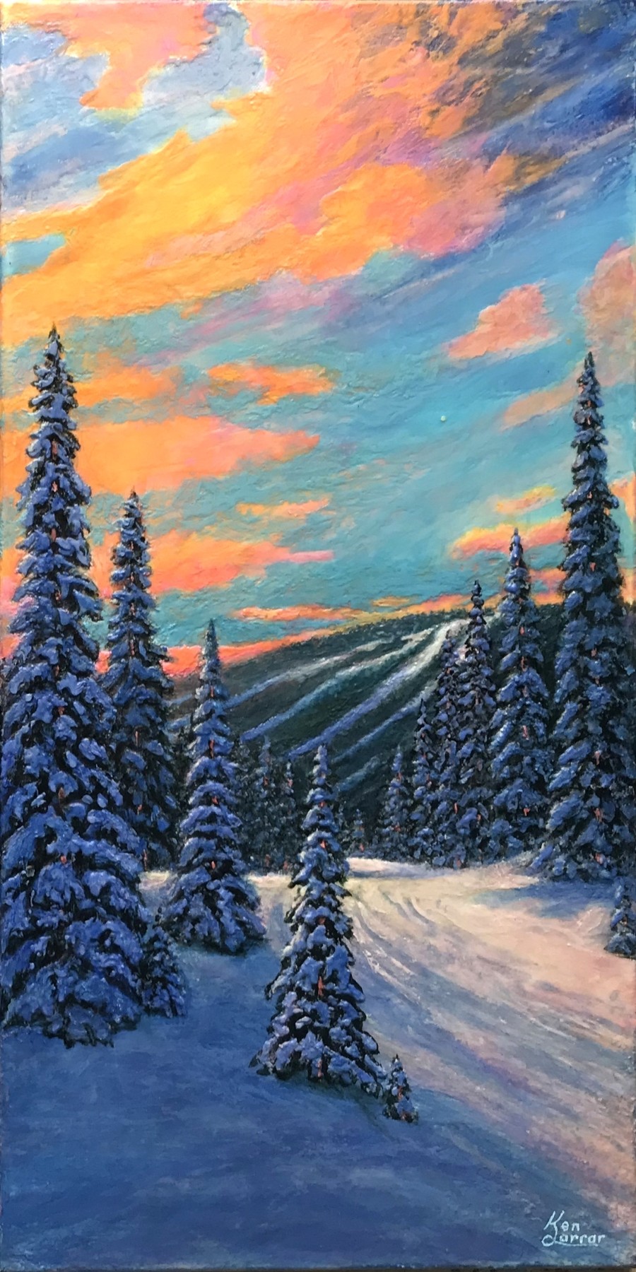 Winters Paradise — right, photographed in daylight