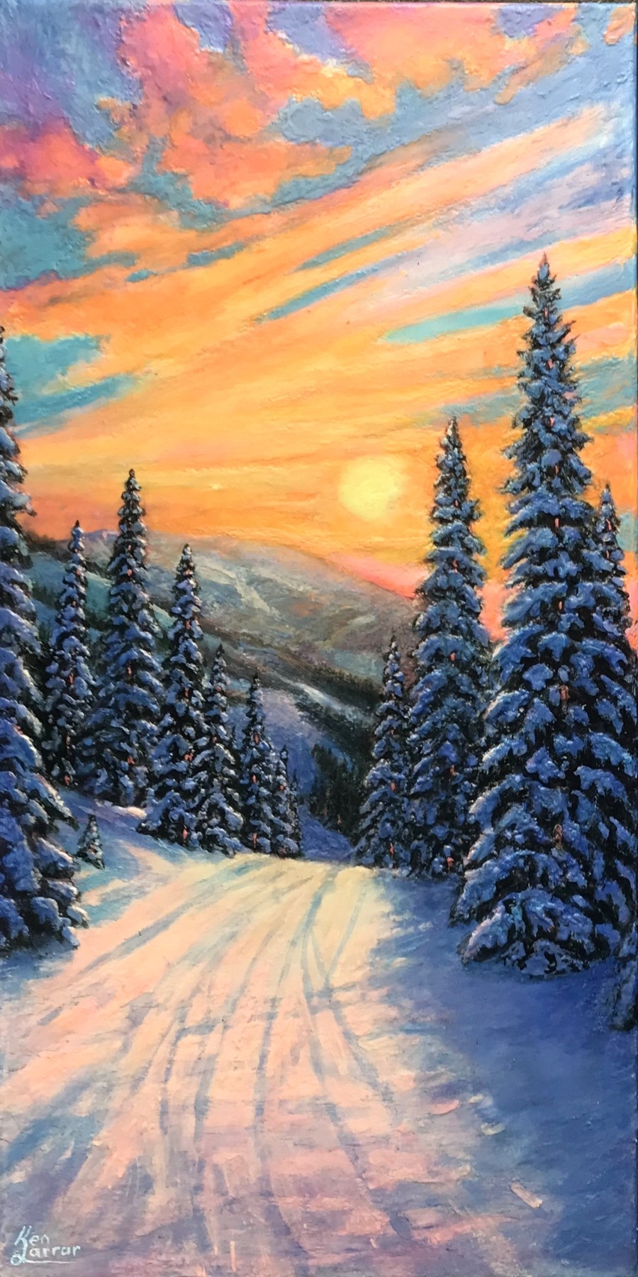 Winters Paradise — left, photographed in daylight